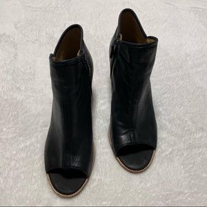 Geox peeptoe ankle boots